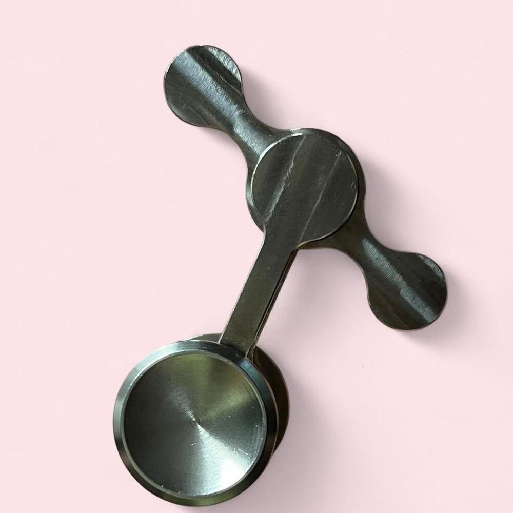 Stainless steel chaotic double pendulum fidget spiner